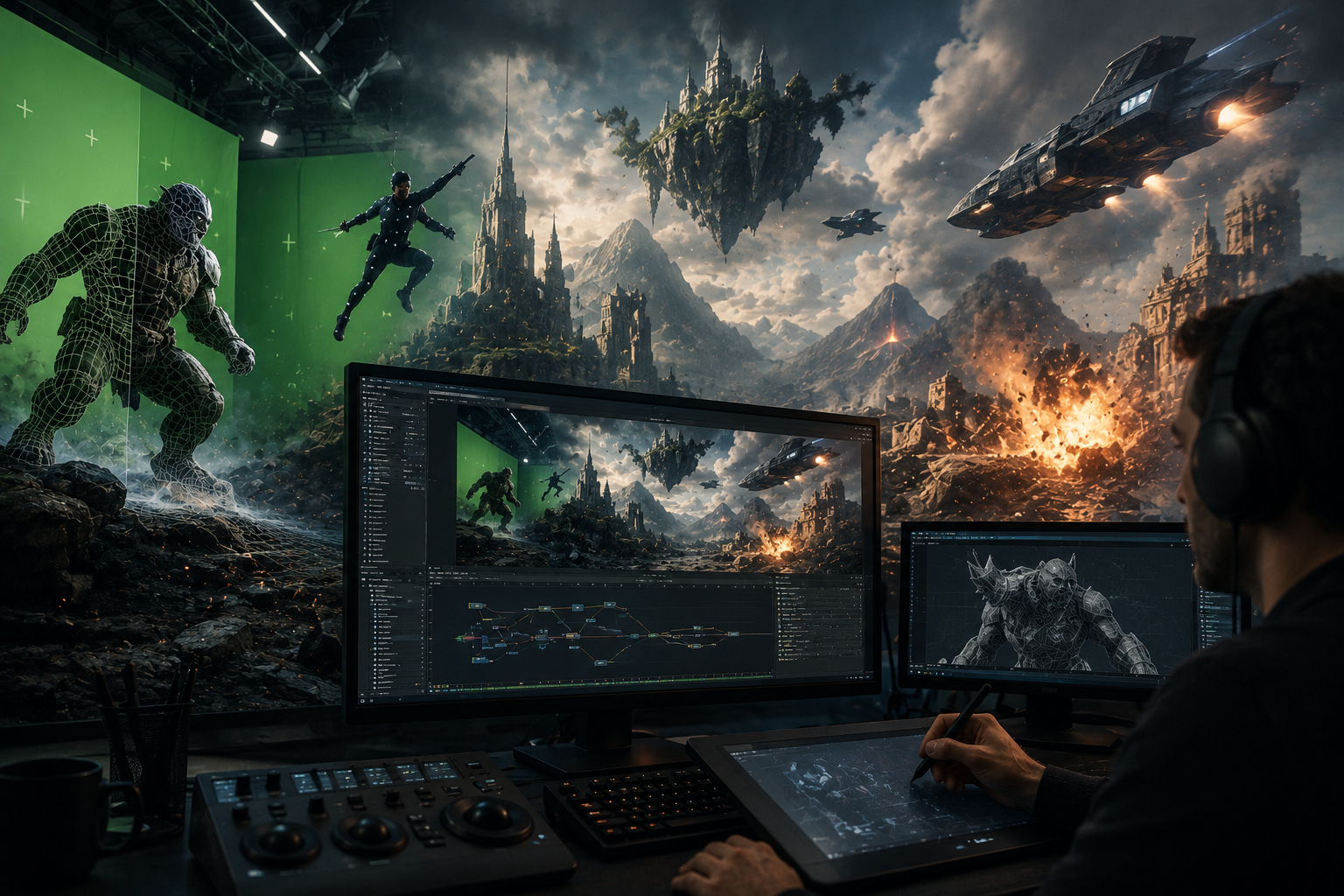 VFX Compositing session layout